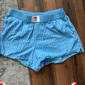 Universal Thread Sky Blue Striped Shorts